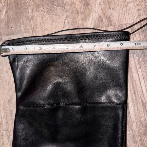 Lane Bryant over the knee faux leather drawstring closure new sz 11W - Picture 7 of 12